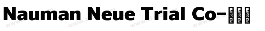 Nauman Neue Trial Co字体转换